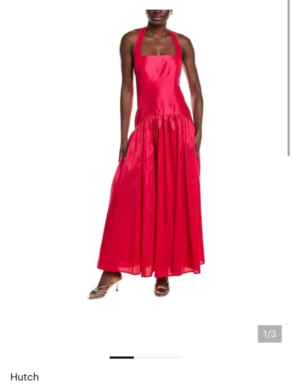 Hutch Fuchsia Halter Maxi Dress